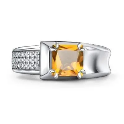 Кольцо декоративное из серебра