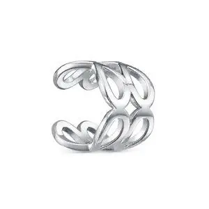 Серьги каффы из серебра