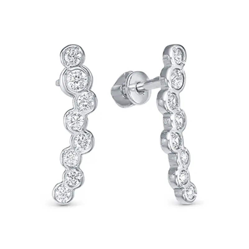 Серьги пуссеты из серебра