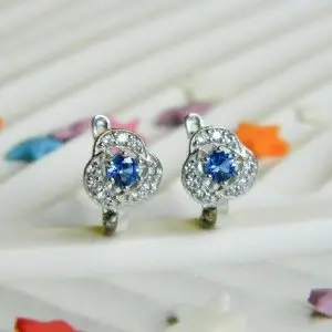 Серьги детские из серебра вид 1