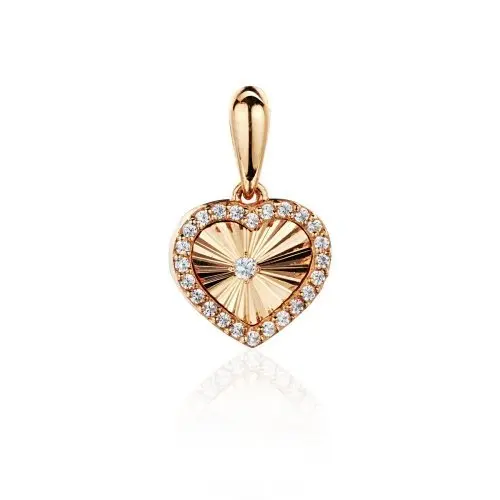 Подвеска декоративная из красного золота