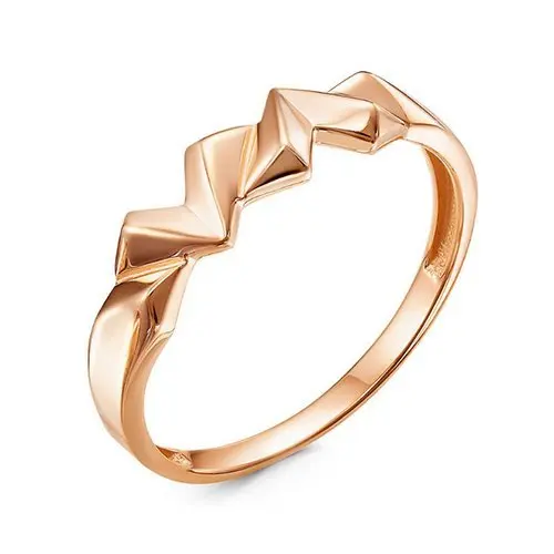 Кольцо декоративное из красного золота