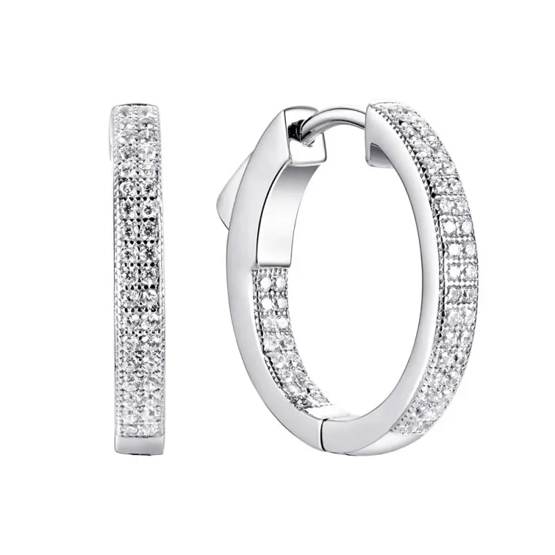 Серьги конго из серебра