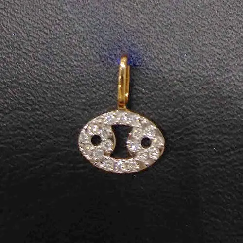 Подвеска знак зодиака из красного золота