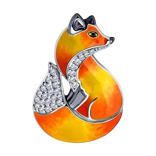 Брошь из серебра