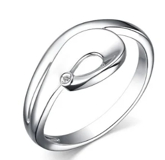 Кольцо декоративное из серебра