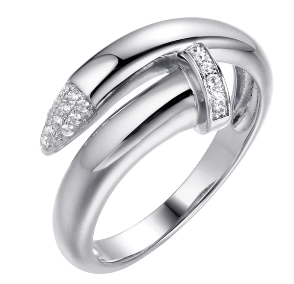 Кольцо декоративное из серебра