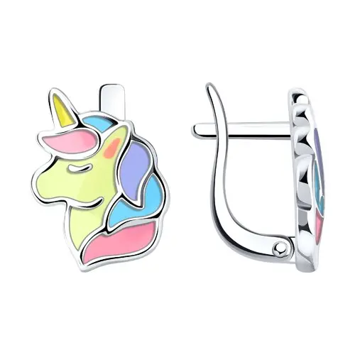 Серьги детские из серебра