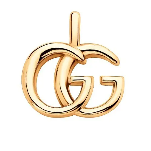 Подвеска декоративная из красного золота