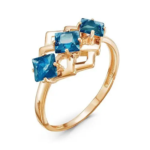 Кольцо декоративное из красного золота