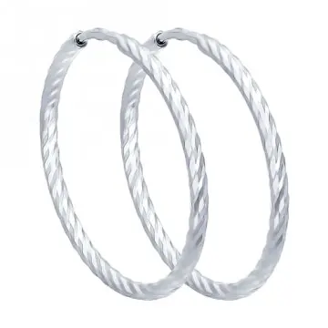 Серьги конго из серебра
