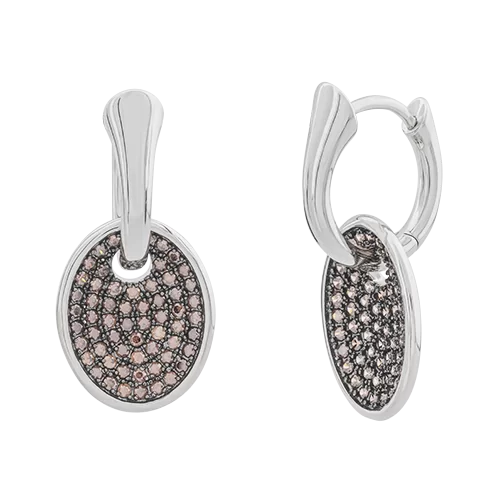 Серьги с английским замком из серебра