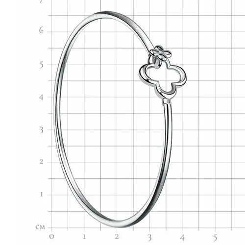 Браслет жесткий из серебра