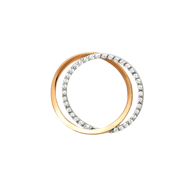 Подвеска бегунок из красного золота