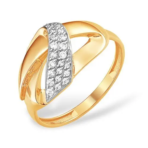 Кольцо декоративное из красного золота