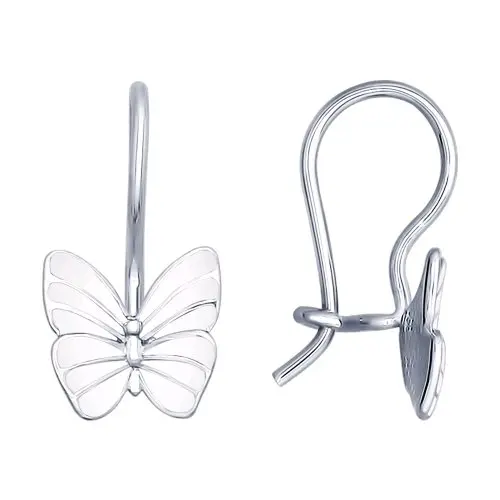 Серьги детские из серебра