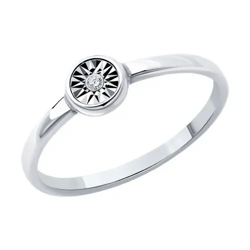 Кольцо декоративное из серебра