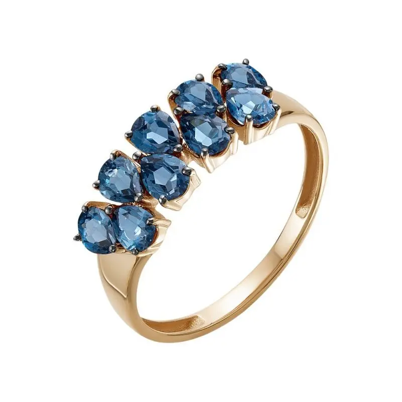 Кольцо декоративное из красного золота