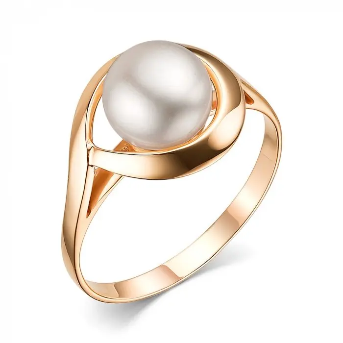 Кольцо декоративное из красного золота