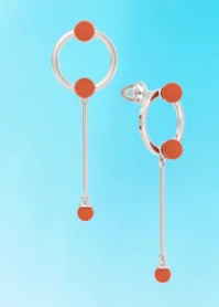 Серьги пуссеты из серебра