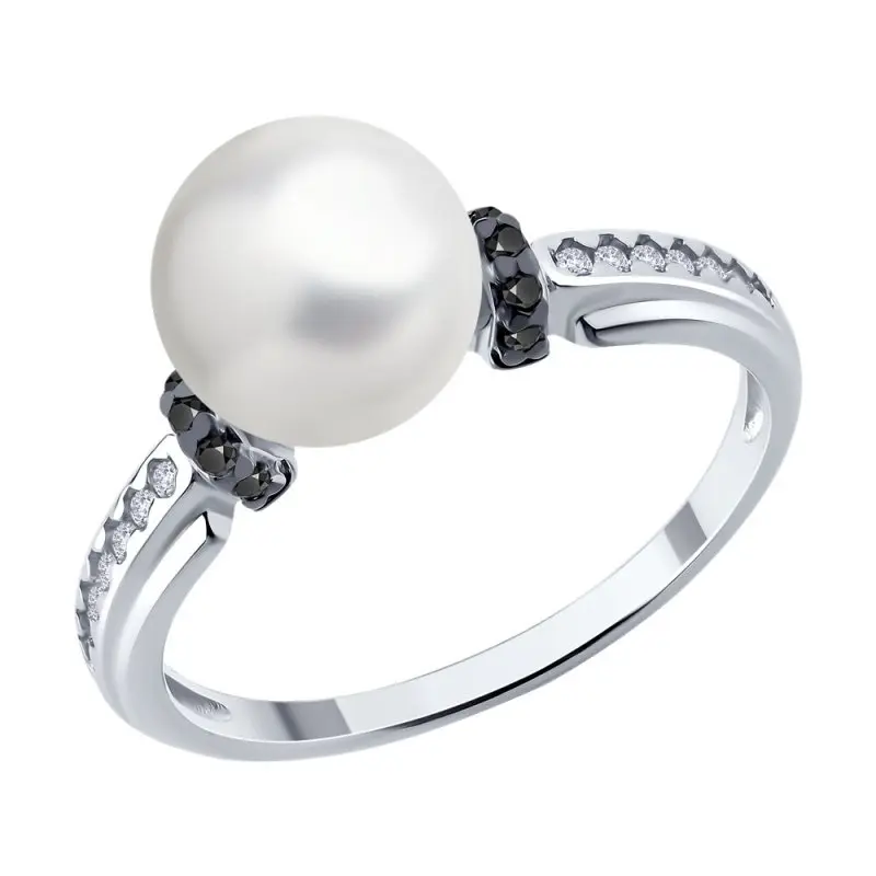 Кольцо декоративное из серебра