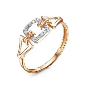 Кольцо декоративное из красного золота