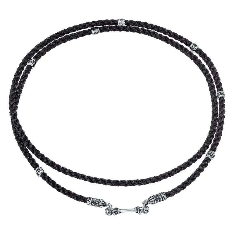 Цепь шнурок из серебра