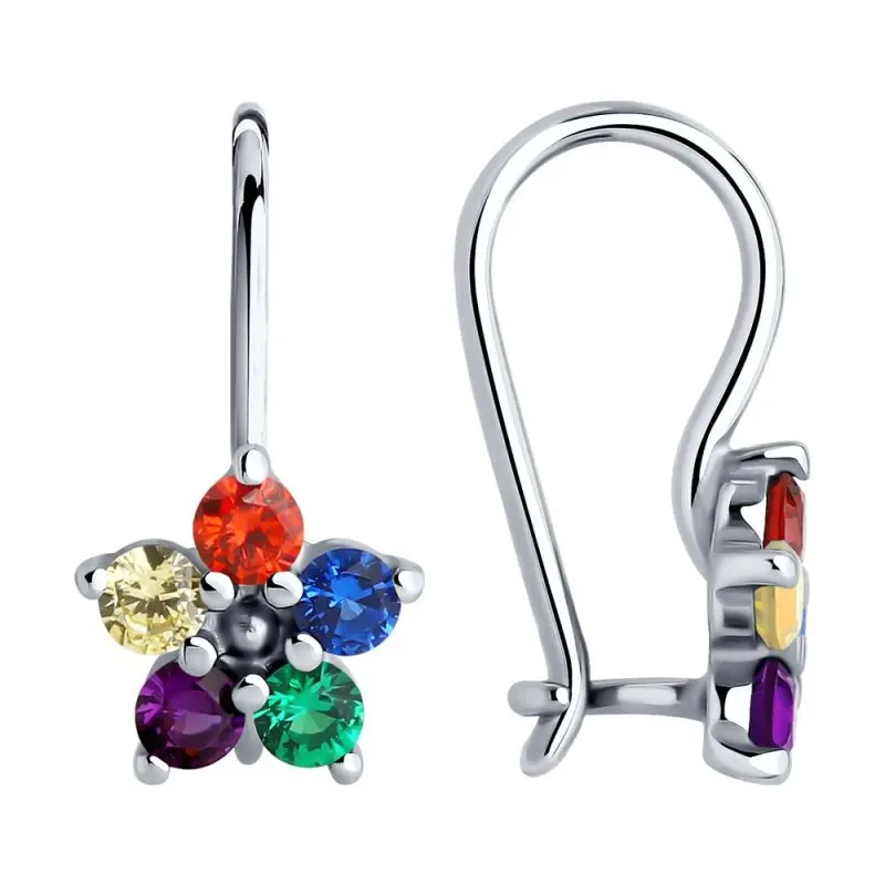 Серьги детские из серебра