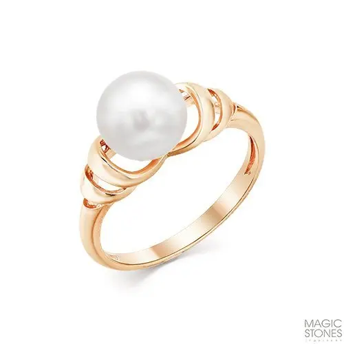 Кольцо декоративное из красного золота