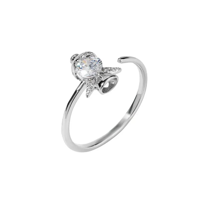 Кольцо декоративное из серебра