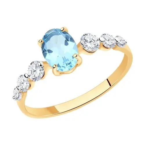 Кольцо декоративное из красного золота