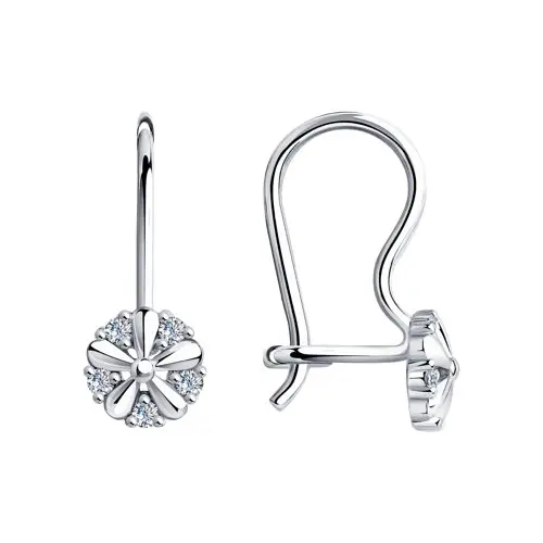 Серьги детские из серебра