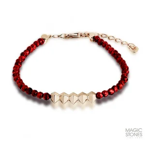 Браслет декоративный из красного золота