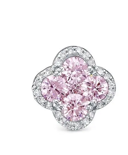 Подвеска бегунок из белого золота