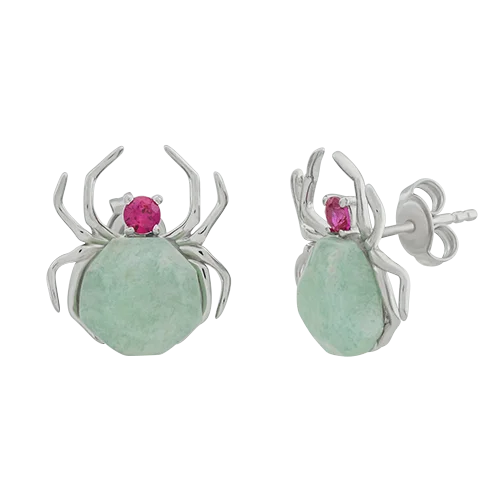 Серьги пуссеты из серебра