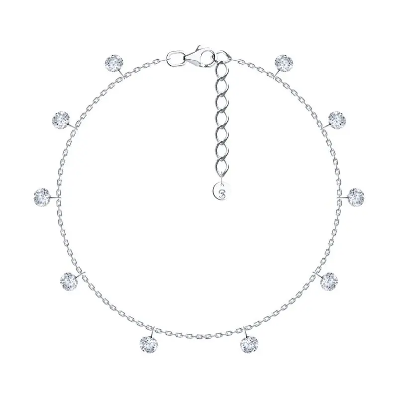 Браслет декоративный из серебра