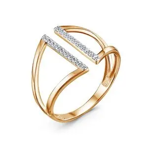 Кольцо декоративное из красного золота