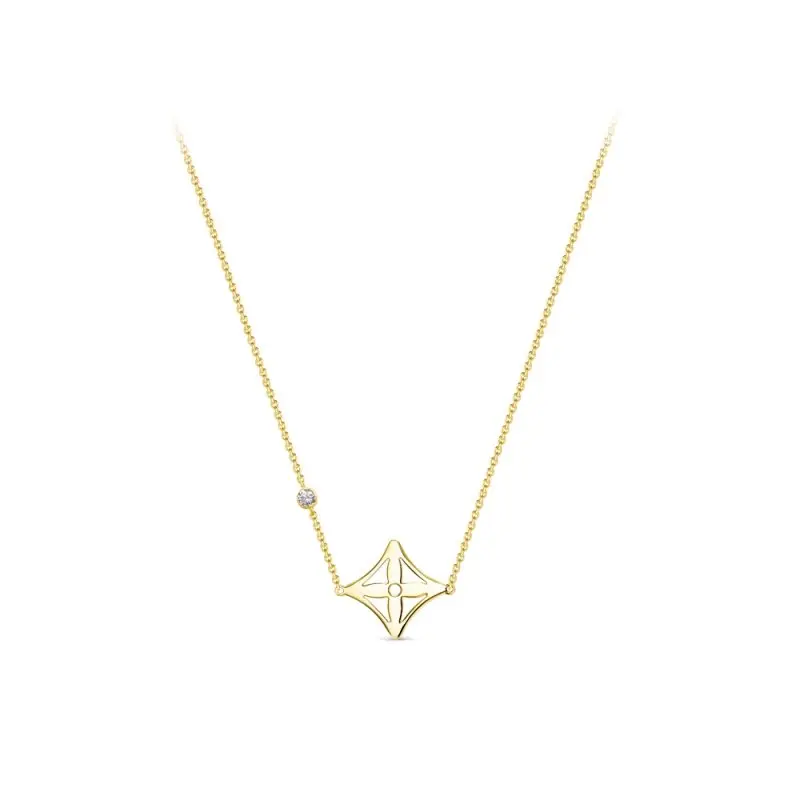 Цепь колье из желтого золота