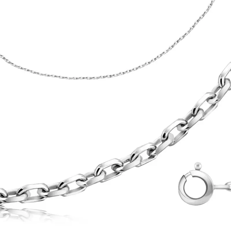 Цепь из белого золота