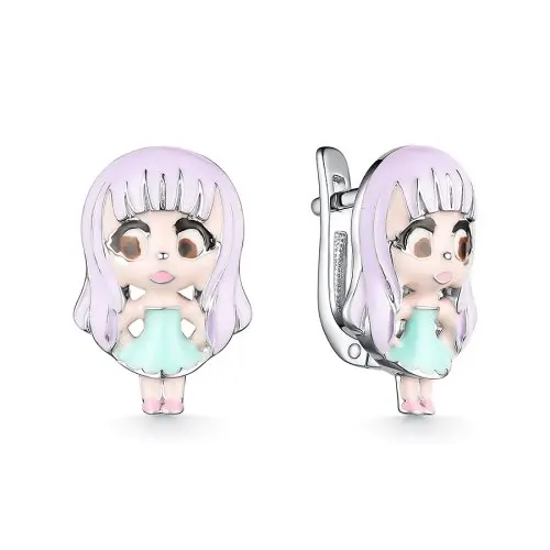 Серьги детские из серебра