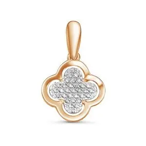 Подвеска декоративная из красного золота