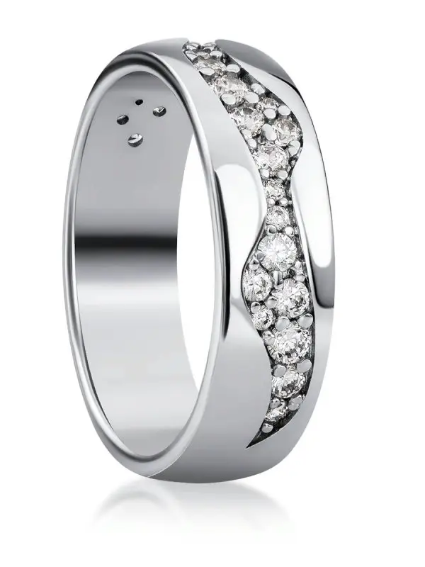 Кольцо декоративное из серебра