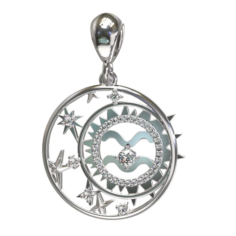 Подвеска знак зодиака из серебра