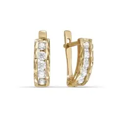 Серьги детские из красного золота