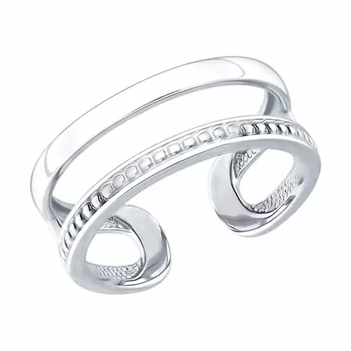 Кольцо декоративное из серебра