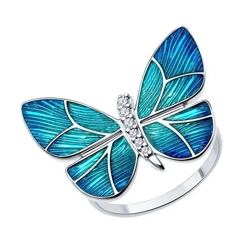 Кольцо декоративное из серебра