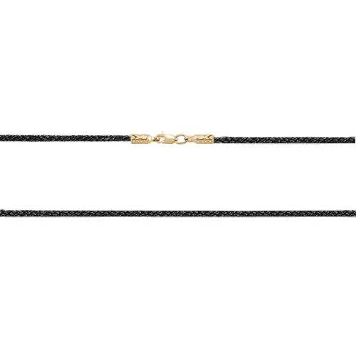 Цепь шнурок из красного золота