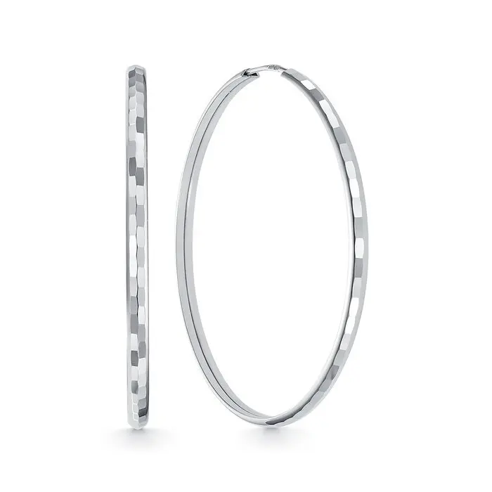 Серьги конго из серебра