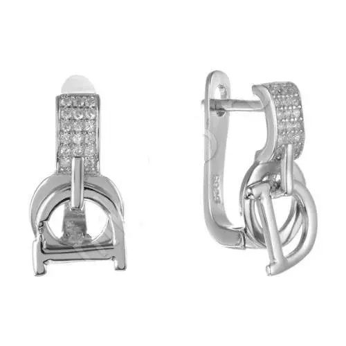 Серьги с английским замком из серебра