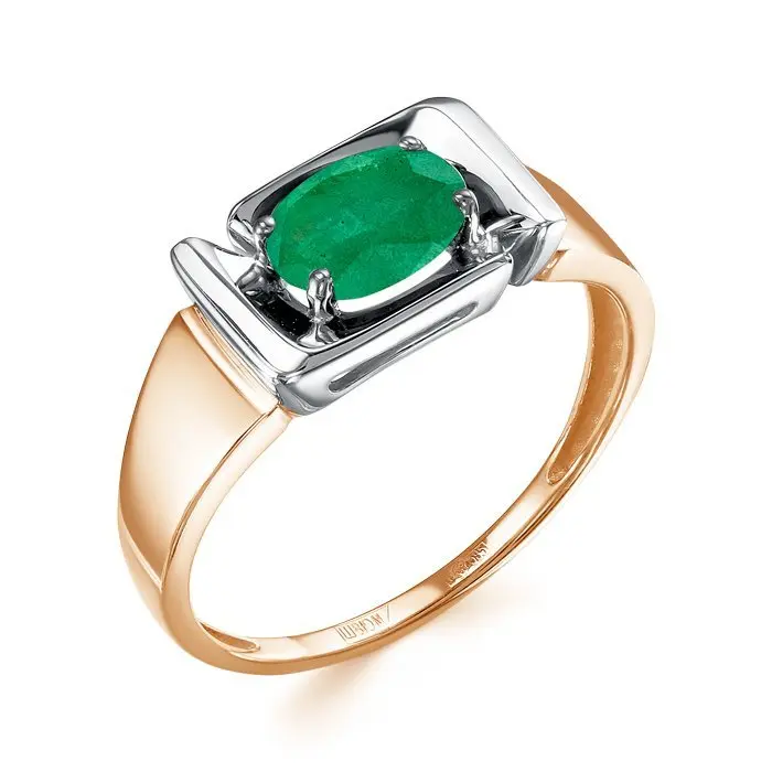 Кольцо декоративное из красного золота